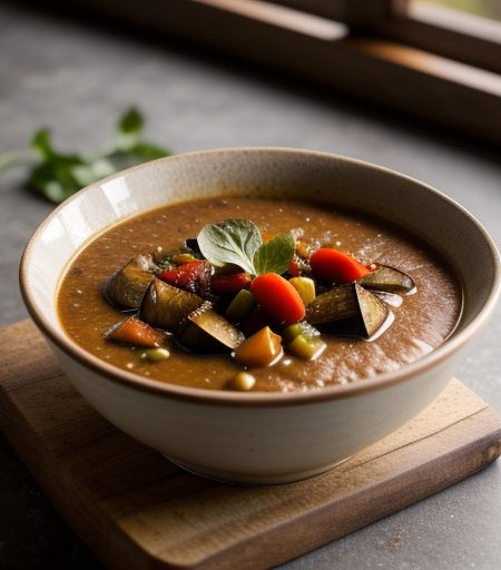 Roasted Eggplant Soup recipe image
