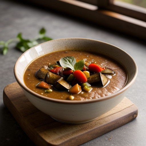 Roasted Eggplant Soup recipe image