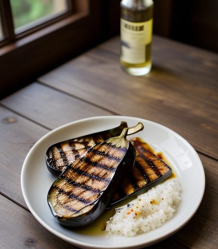Roasted Eggplant With Chilies recipe image