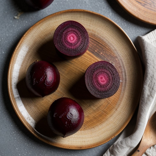 Roasted Garlic Beet Timbales recipe image