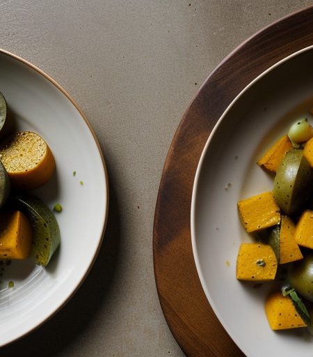 Roasted Kabocha Squash & Green Tomatoes recipe image