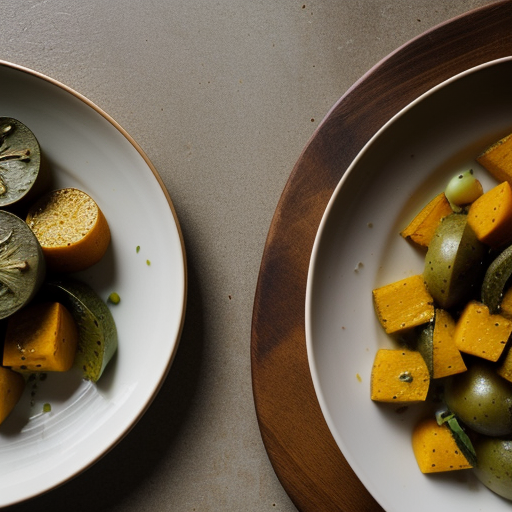 Roasted Kabocha Squash & Green Tomatoes recipe image
