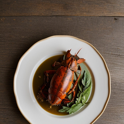 Roasted Lobster With Basil Oil - Bon Appetit recipe image
