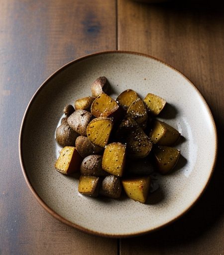 Roasted Mustard Potatoes recipe image