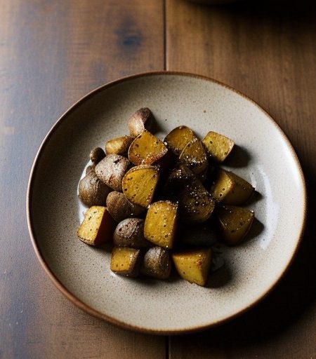 Roasted Mustard Potatoes recipe image