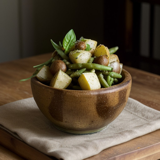 Roasted New Potato Salad With Basil Vinaigrette recipe image