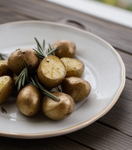 Roasted New Potatoes With Garlic recipe image
