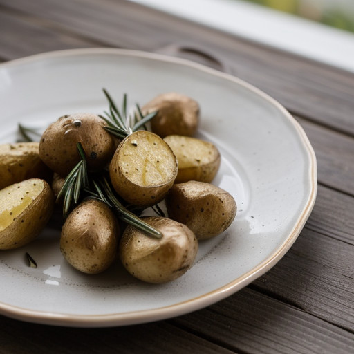 Roasted New Potatoes With Garlic recipe image