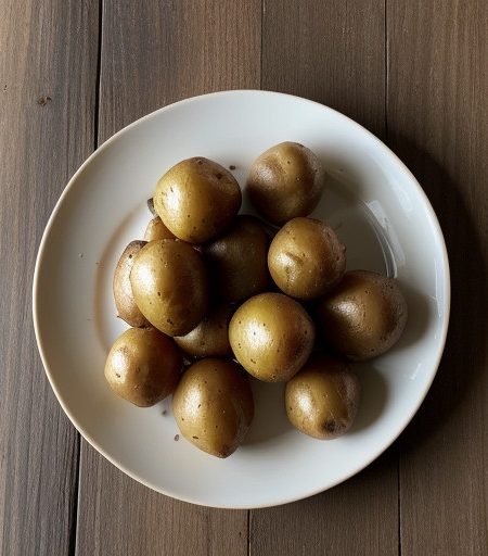 Roasted New Potatoes With Onions & Garlic recipe image