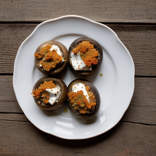 Roasted Pepper-Stuffed Mushrooms recipe image