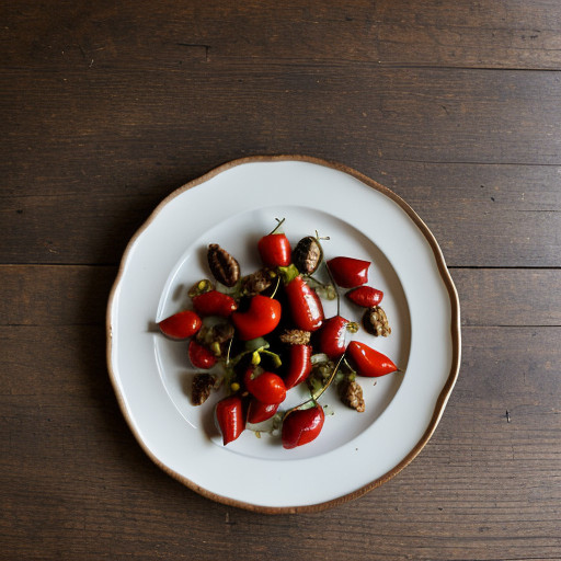 Roasted Peppers With Walnuts - House Beautiful recipe image