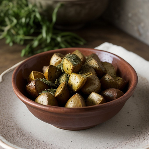 Roasted Pesto Potatoes recipe image