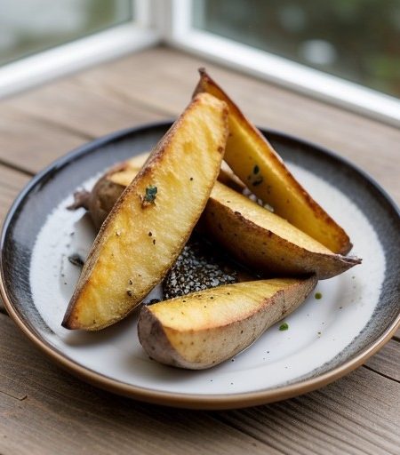 Roasted" Potato Wedges recipe image