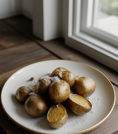 Roasted Potatoes Buried in Sea Salt recipe image