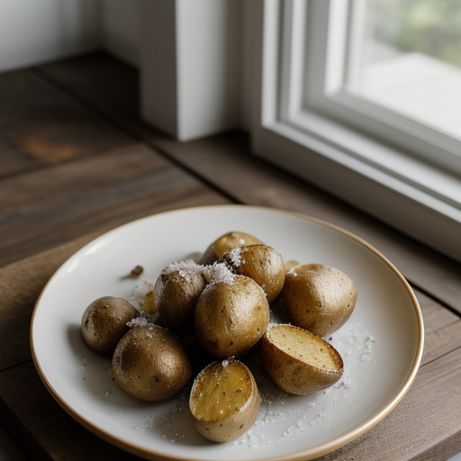 Roasted Potatoes Buried in Sea Salt recipe image