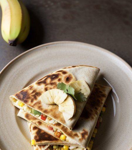 Roasted Quesadillas With Chiquita Bananas recipe image