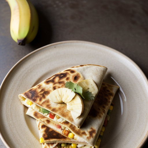 Roasted Quesadillas With Chiquita Bananas recipe image