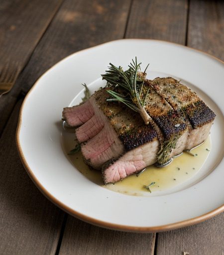 Roasted Rack of Lamb With Garlic and Herbs - Bon Appetit recipe image