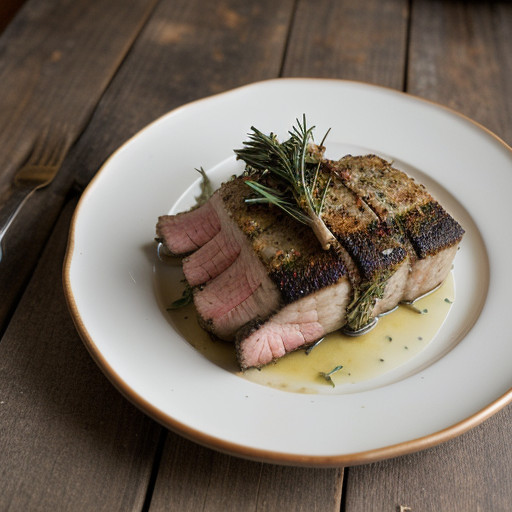 Roasted Rack of Lamb With Garlic and Herbs - Bon Appetit recipe image