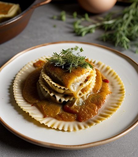 Roasted-Red-Onion Ravioli recipe image
