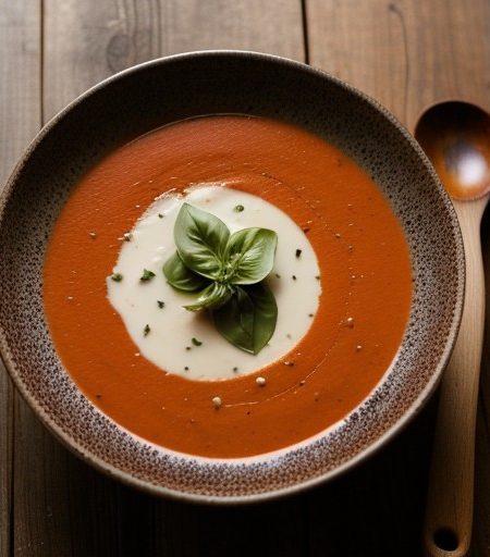 Roasted Red Pepper Cream Soup recipe image