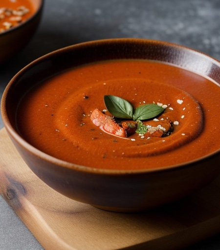 Roasted Red-Pepper Soup From the Pantry Versi recipe image