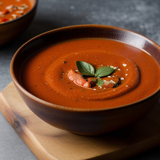 Roasted Red-Pepper Soup From the Pantry Versi recipe image