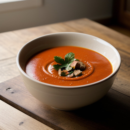 Roasted Red-Pepper Soup From the Pantry Versi recipe image