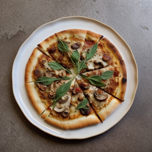 Roasted Shallot and Turkey Pizza recipe image