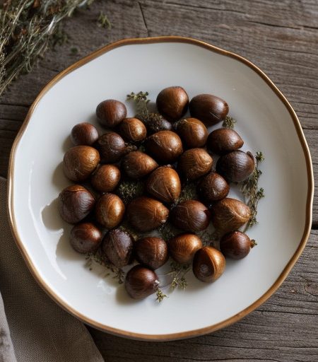 Roasted Shallots and Chestnuts - Country Living Holidays recipe image