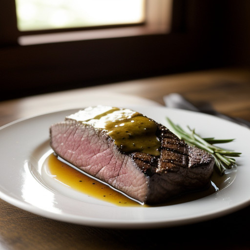Roasted Sirloin With Mustard Maple Glaze recipe image