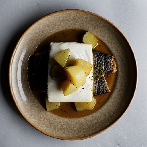 Roasted Striped Bass With Potatoes recipe image