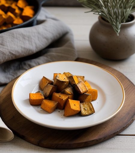 Roasted Sweet Potatoes and Garlic With Rosemary recipe image