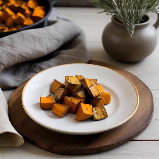 Roasted Sweet Potatoes and Garlic With Rosemary recipe image