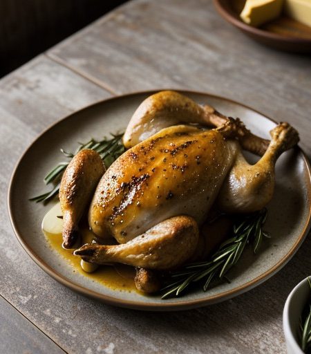 Roasted Tarragon Chicken With Spanish Sherry recipe image