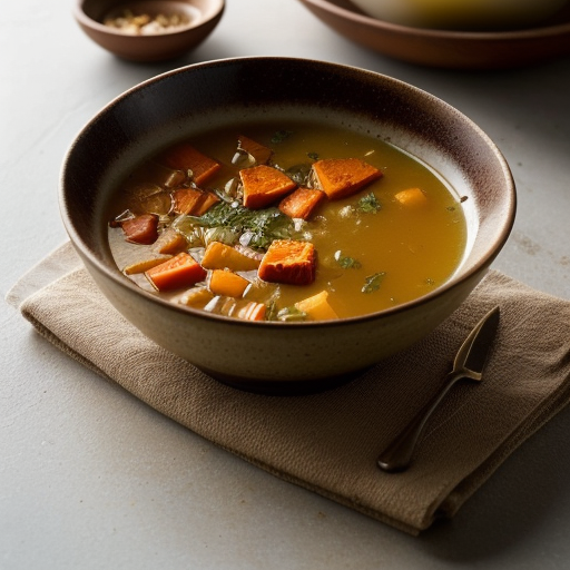 Roasted Vegetable Broth - Martha Stewart Livi recipe image