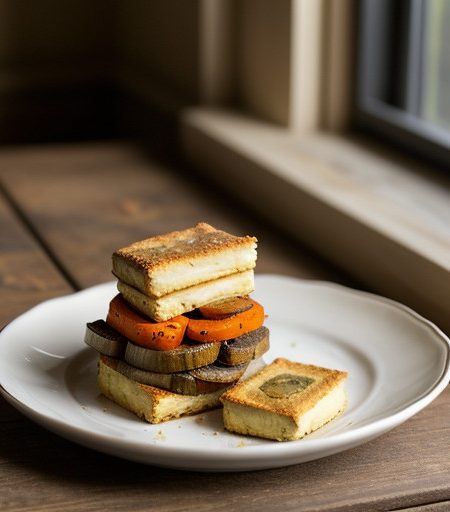 Roasted Vegetable Napoleons recipe image