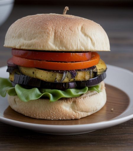 Roasted Vegetable Sandwich recipe image