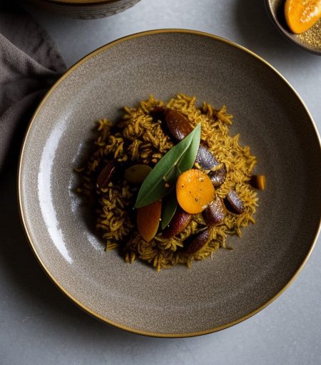 Robb's Curried Rice With Apricots and Almonds recipe image
