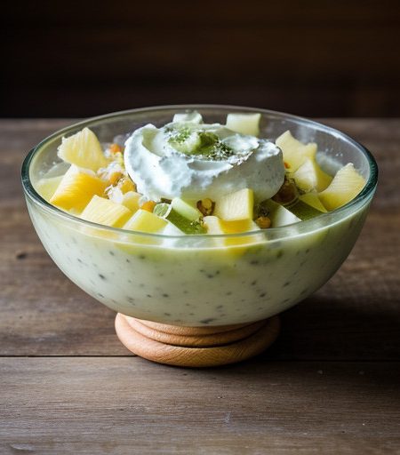 Rohkostsalat (Cabbage Fruit Salad With Sour-Cream Dressing recipe image