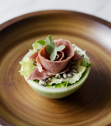 Rolled Spring Salad With Prosciutto - Country Living recipe image