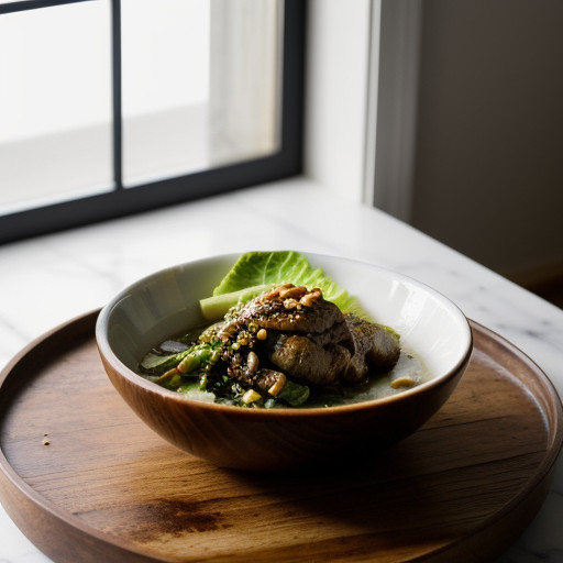Romaine Lettuce With Oyster Sauce recipe image