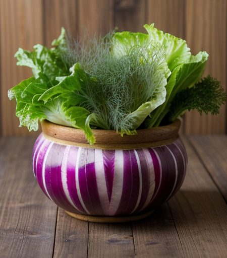 Romaine, Red Onion, and Fennel Salad With Tart Lime Dress recipe image