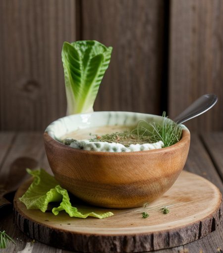 Romaine With Cabrales Dressing and Chile Strips recipe image