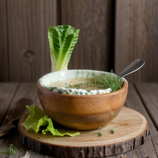 Romaine With Cabrales Dressing and Chile Strips recipe image