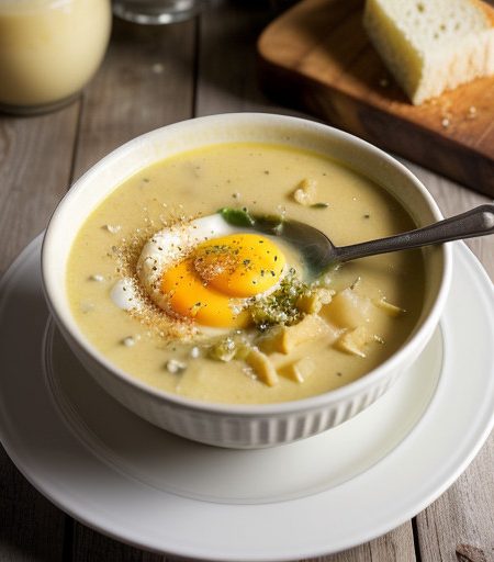 Roman Egg & Cheese Soup recipe image
