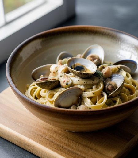 Ron Santo's Linguine With Clam Sauce recipe image
