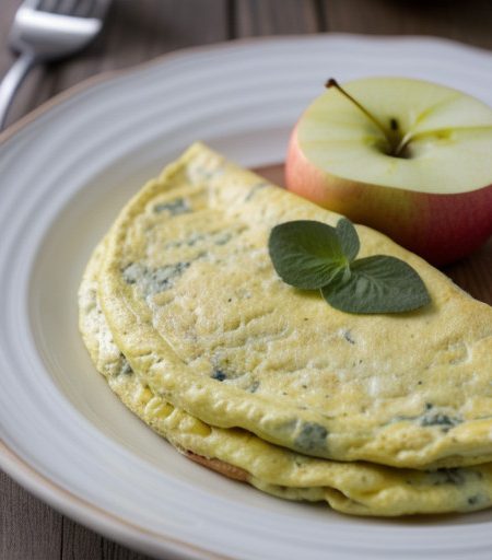 Roquefort & Apple Omelet recipe image