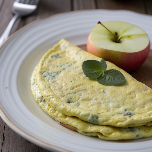 Roquefort & Apple Omelet recipe image