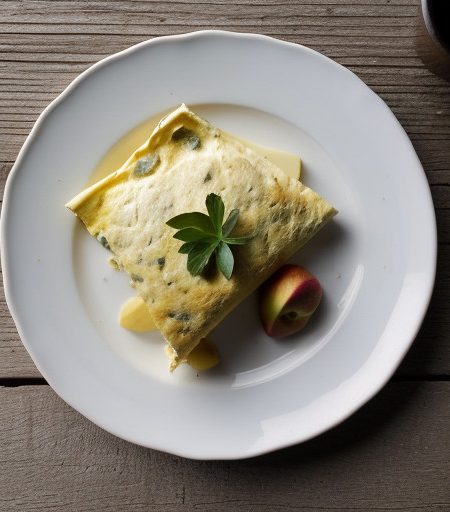 Roquefort and Apple Omelet recipe image